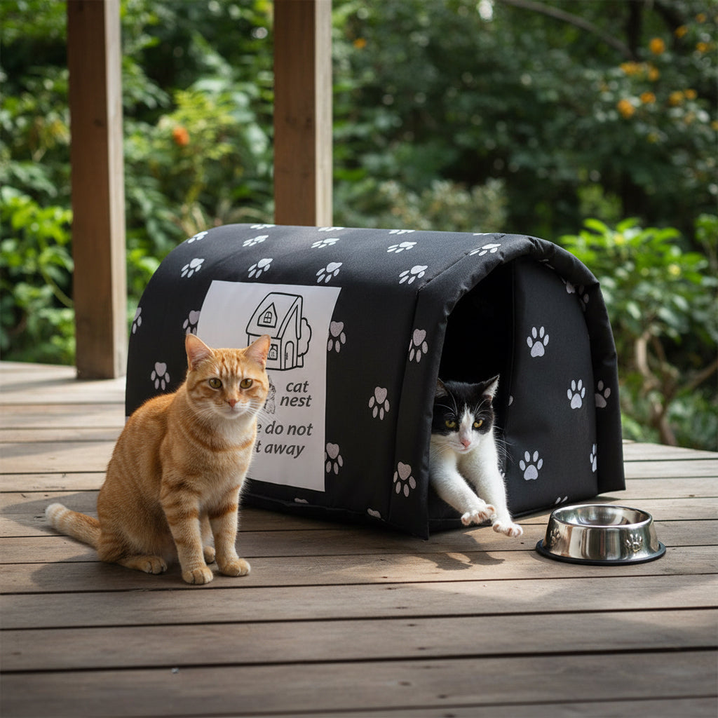 Weatherproof Outdoor Cat House
