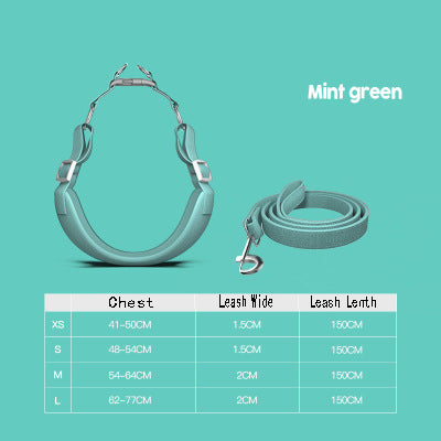 Suede Comfort Pet Harness & Leash Set