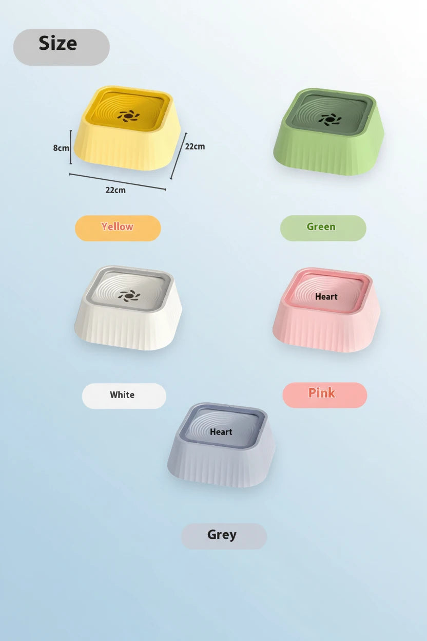 Floating Anti-Spill Pet Water Bowl