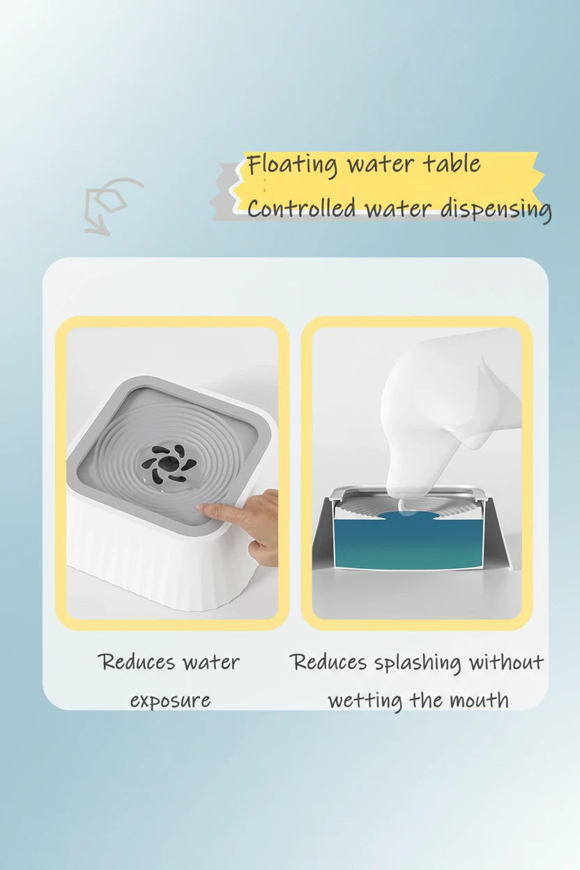 Floating Anti-Spill Pet Water Bowl