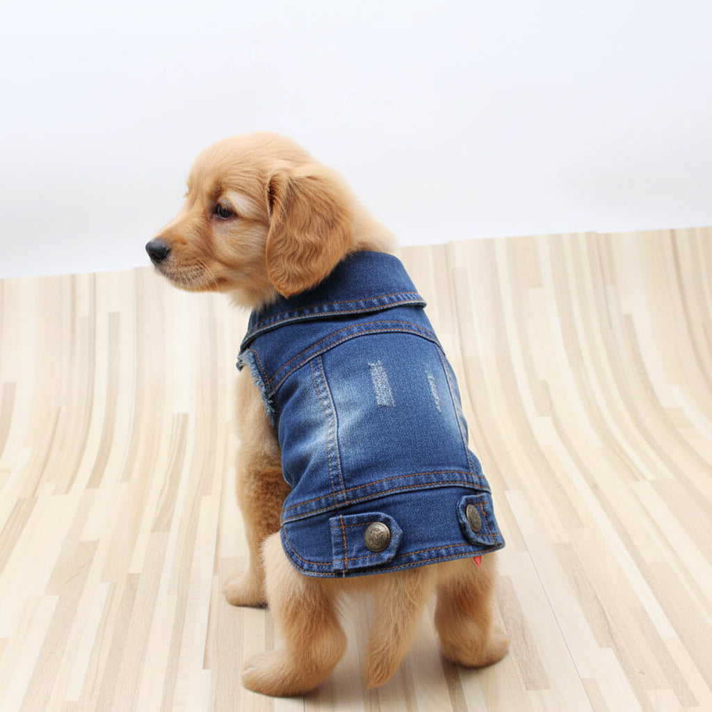 Vintage Denim Pet Vest