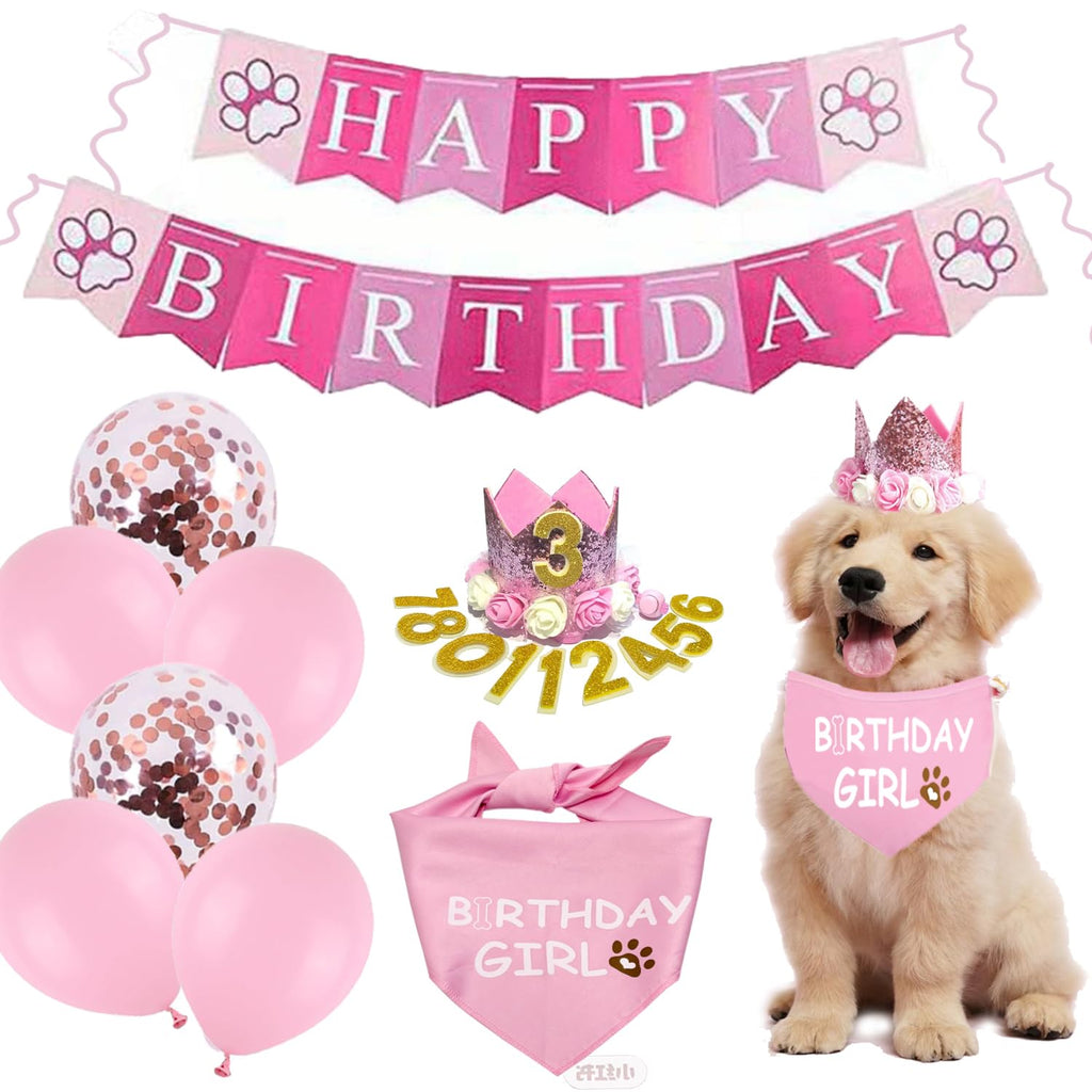 Waghaw Dog Birthday Party Supplies