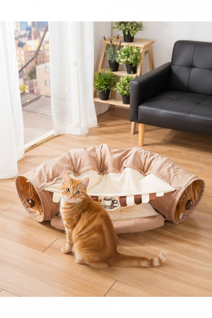Cat Tunnel & Cozy Nest Bed
