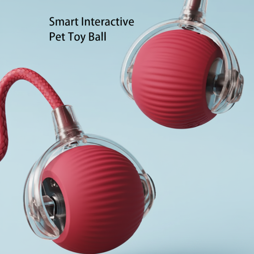 Interactive Cat Ball with Rope Toy