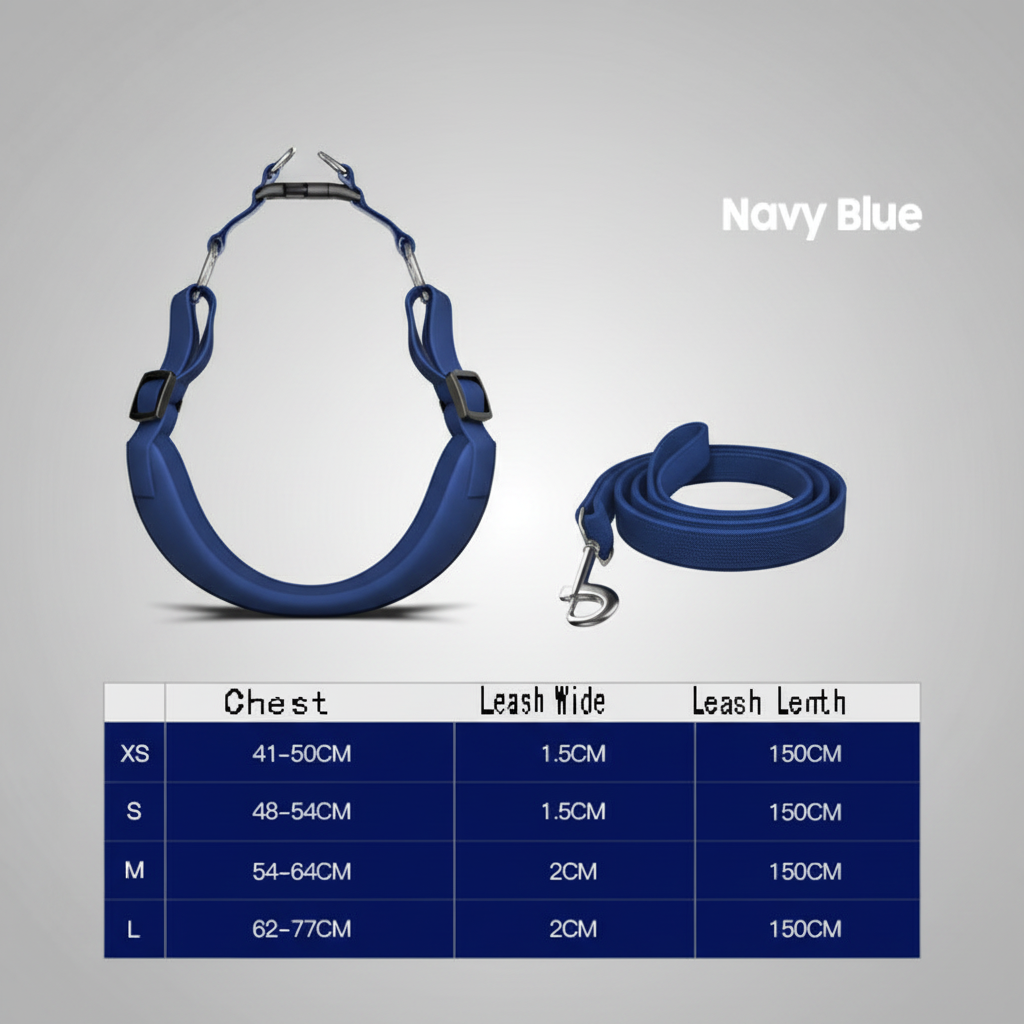 Suede Comfort Pet Harness & Leash Set
